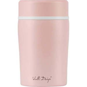 Růžová cestovní termoska na oběd Vialli Design Fuori, 500 ml obraz