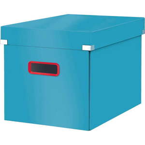 Modrý kartonový úložný box s víkem 32x36x31 cm Click&Store – Leitz obraz