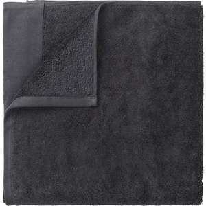 Tmavě šedý bavlněný ručník Blomus, 50 x 100 cm obraz