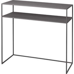 Tmavě šedý kovový konzolový stolek 35x85 cm Fera – Blomus obraz