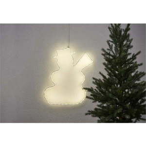 Závěsná svítící LED dekorace Star Trading Lumiwall Snowman, výška 50 cm obraz