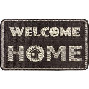 Hnědá rohožka Hanse Home Weave Smiley Welcome, 50 x 80 cm obraz