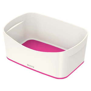 Bílo-růžový plastový úložný box MyBox - Leitz obraz