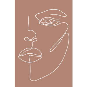 Plakát 29x41 cm Woman Face – Veronika Boulová obraz