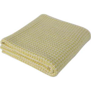 Žlutá dětská bavlněná deka Homemania Decor Fluffy, 90 x 90 cm obraz