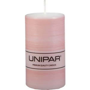 Růžová svíčka Unipar Finelines, doba hoření 40 h obraz