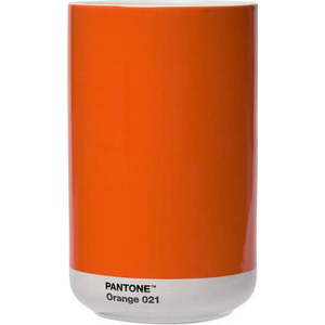 Oranžová keramická váza Orange 021 – Pantone obraz
