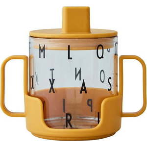 Hořčicově žlutý dětský hrnek Design Letters Grow With Your Cup obraz