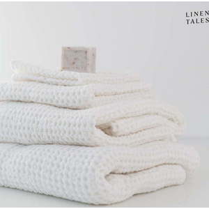 Bílé ručníky a osušky v sadě 3 ks Honeycomb – Linen Tales obraz