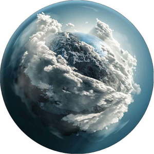 Skleněný obraz ø 70 cm Clouds – Styler obraz