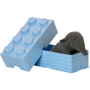 Světle modrý úložný box LEGO® obraz
