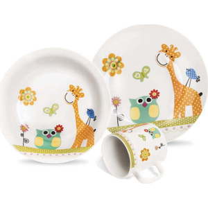 3dílný dětský porcelánový jídelní set Orion Giraffe obraz