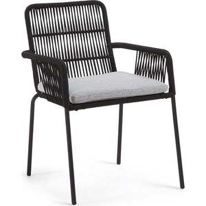 Černá kovová zahradní židle Kave Home Samt obraz