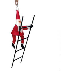 Vánoční závěsná dekorace G-Bork Santa With Ladder obraz