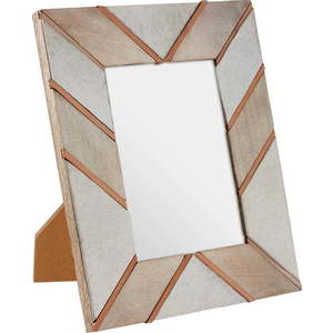 Bílo-béžový dřevěný rámeček 22x28 cm Bowerbird – Premier Housewares obraz