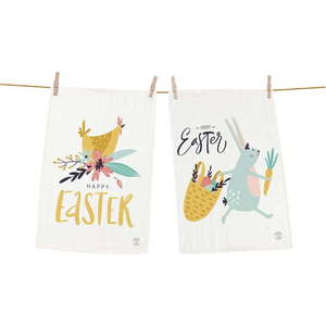 Set 2 kusů utěrek Butter Kings z bavlny Easter Harvest, 70 x 50 cm obraz