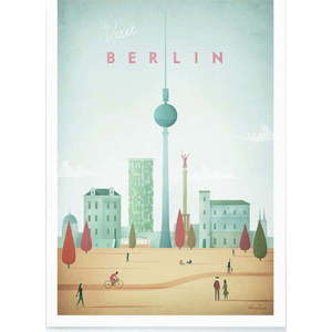 Plakát Travelposter Berlin, 50 x 70 cm obraz