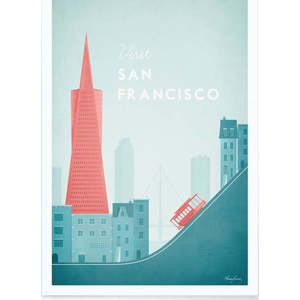 Plakát Travelposter San Francisco, 30 x 40 cm obraz
