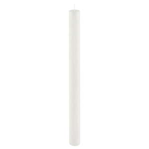 Bílá dlouhá svíčka Ego Dekor Cylinder Pure, doba hoření 53 h obraz