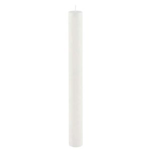 Bílá dlouhá svíčka Ego Dekor Cylinder Pure, doba hoření 42 h obraz
