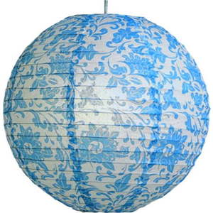 Bílo-modré stínidlo ø 35 cm – Candellux Lighting obraz