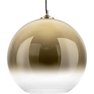 Skleněné závěsné svítidlo ve zlaté barvě Leitmotiv Bubble, ø 40 cm obraz