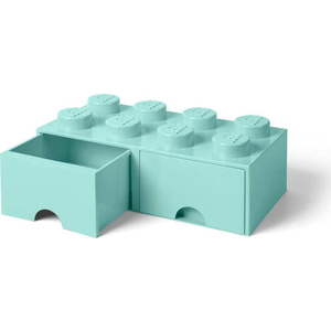 Mentolově zelený úložný box se dvěma šuplíky LEGO® obraz
