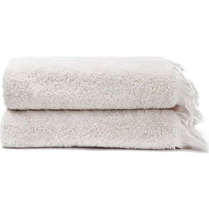 Sada 2 krémových ručníků ze 100% bavlny Bonami Selection, 50 x 90 cm obraz