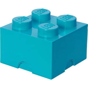 Azurově modrý úložný box čtverec LEGO® obraz