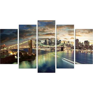Vícedílný obraz Bridge NYC, 110 x 60 cm obraz