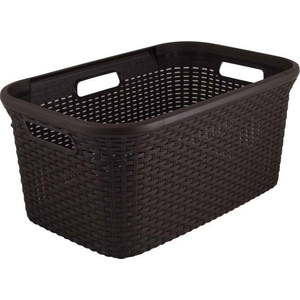 Hnědý koš na prádlo Curver Style Basket, 45 l obraz