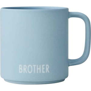 Modrý porcelánový hrnek 175 ml Brother – Design Letters obraz