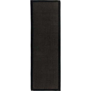 Černý koberec běhoun 240x68 cm Sisal - Asiatic Carpets obraz