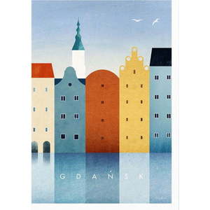 Plakát 30x40 cm Gdansk – Travelposter obraz