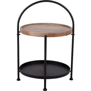 Kulatý odkládací stolek z mangového dřeva ø 39 cm Tray – Leitmotiv obraz