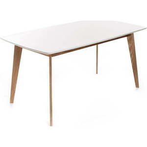 Jídelní stůl s bílou deskou 90x160 cm Kyra – Tomasucci obraz
