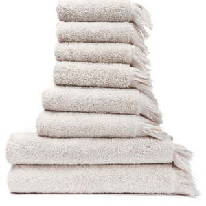 Sada 6 krémových ručníků a 2 osušek ze 100% bavlny Bonami Selection obraz
