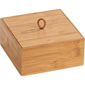 Bambusový box s víkem Wenko Terra, šířka 15 cm obraz