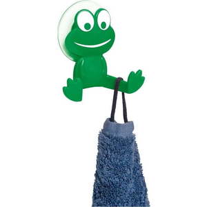 Zelený nástěnný háček Wenko Frog obraz