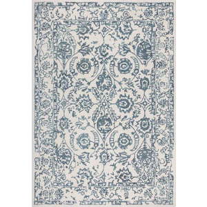 Bílý/modrý vlněný koberec 170x120 cm Yasmin - Flair Rugs obraz