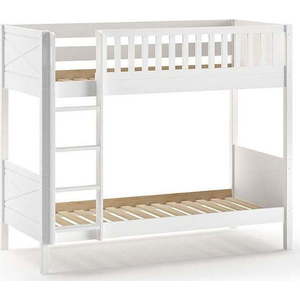 Bílá patrová dětská postel 90x200 cm Scott - Vipack obraz