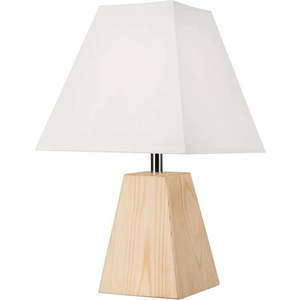 Světle hnědá stolní lampa s textilním stínidlem, výška 33 cm Eco – LAMKUR obraz