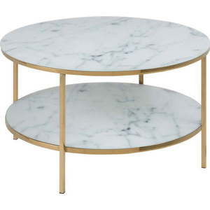 Bílý kulatý konferenční stolek ø 80 cm Alisma - Actona obraz