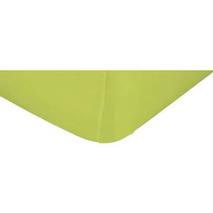 Zelené elastické prostěradlo z čisté bavlny Happy Friday Basic, 90 x 200 cm obraz