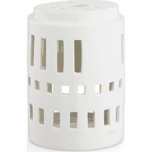 Bílý keramický svícen Kähler Design Urbania Lighthouse Little Tower obraz