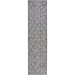 Šedý venkovní koberec běhoun 230x60 cm Napoli - Flair Rugs obraz