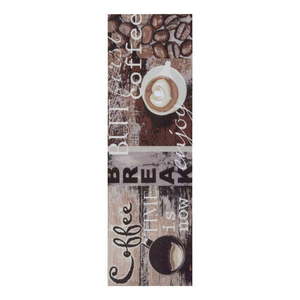 Hnědý koberec běhoun 50x150 cm Enjoy Coffee Break – Hanse Home obraz