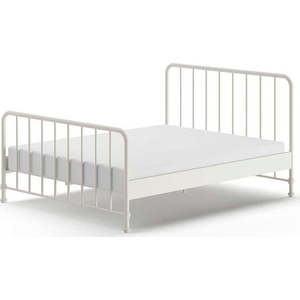 Bílá kovová jednolůžková postel s roštem 160x200 cm BRONXX – Vipack obraz