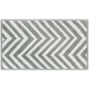 Bílo-šedý bavlněný ručník 33x33 cm Chevron – Foutastic obraz