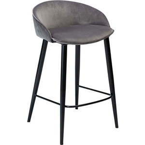 Šedá sametová barová židle 80 cm Dual – DAN-FORM Denmark obraz